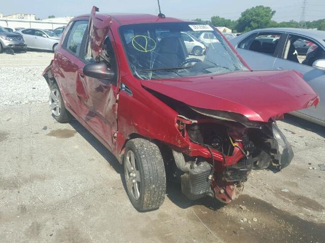 KL1TD6DE3AB058532 - 2010 CHEVROLET AVEO LS RED photo 1