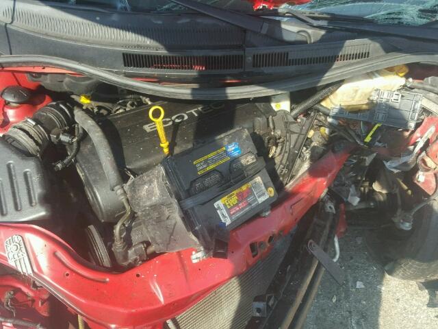 KL1TD6DE3AB058532 - 2010 CHEVROLET AVEO LS RED photo 7