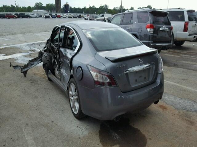 1N4AA5AP2EC460539 - 2014 NISSAN MAXIMA S GRAY photo 3