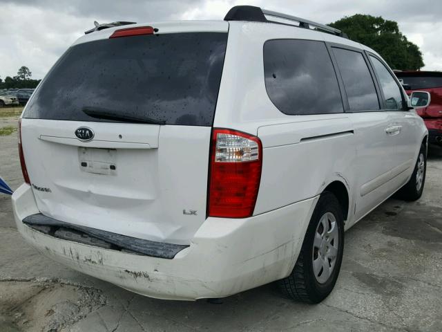 KNDMB233866078948 - 2006 KIA SEDONA EX WHITE photo 4