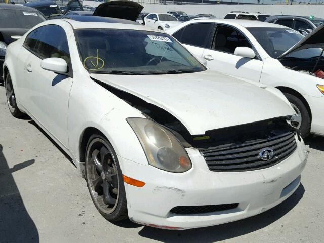 JNKCV54E05M423502 - 2005 INFINITI G35 WHITE photo 1