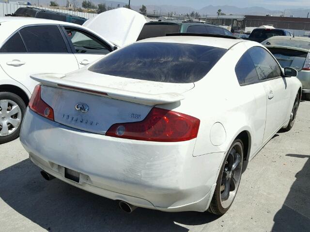 JNKCV54E05M423502 - 2005 INFINITI G35 WHITE photo 4