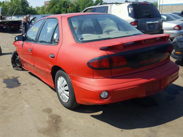 1G2JB524627445630 - 2002 PONTIAC SUNFIRE SE RED photo 3