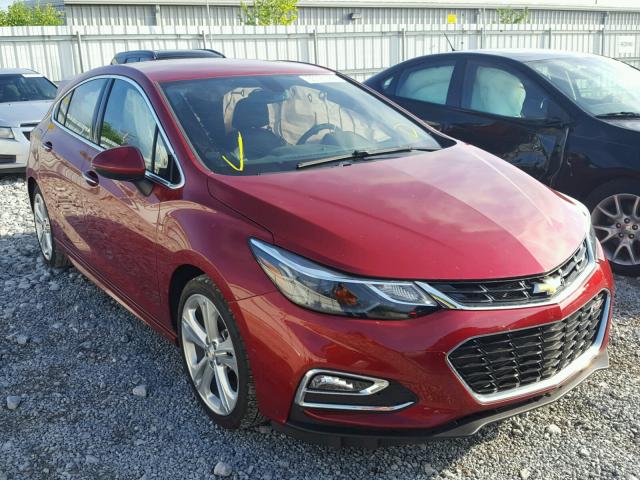 3G1BF6SM5HS582796 - 2017 CHEVROLET CRUZE PREM RED photo 1