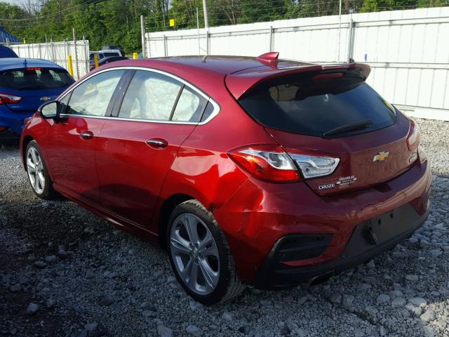 3G1BF6SM5HS582796 - 2017 CHEVROLET CRUZE PREM RED photo 3