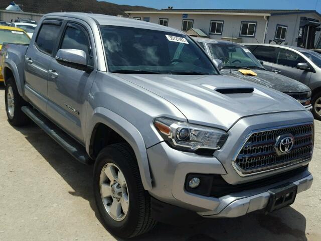 3TMCZ5ANXGM007197 - 2016 TOYOTA TACOMA DCS SILVER photo 1