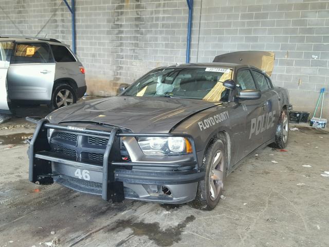 2C3CDXAT1CH305062 - 2012 DODGE CHARGER PO GRAY photo 2