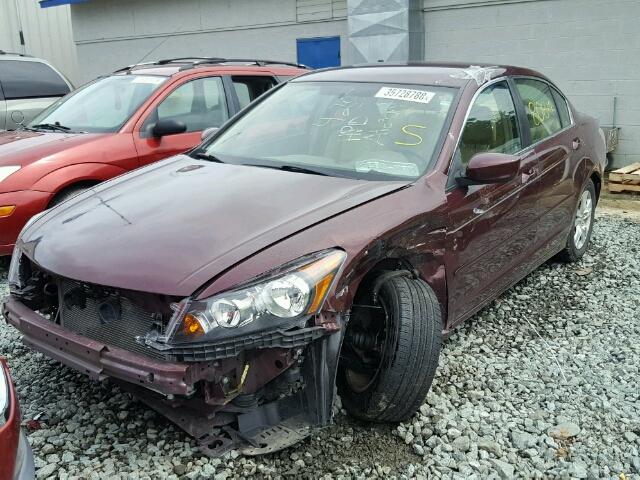 1HGCP26458A148389 - 2008 HONDA ACCORD LXP BURGUNDY photo 2