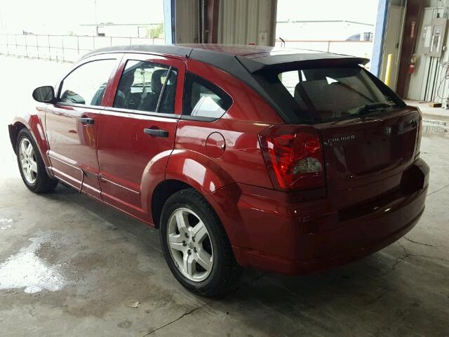 1B3HB48B87D313473 - 2007 DODGE CALIBER MAROON photo 3