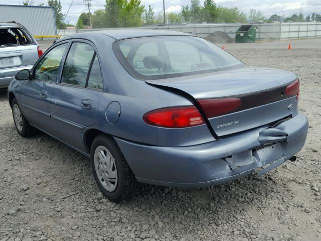 1FAFP13PXXW265820 - 1999 FORD ESCORT SE BLUE photo 3