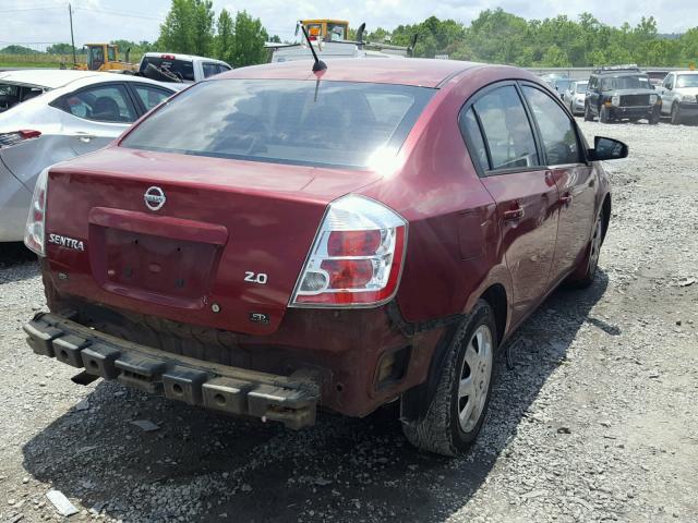 3N1AB61E97L648044 - 2007 NISSAN SENTRA 2.0 RED photo 4