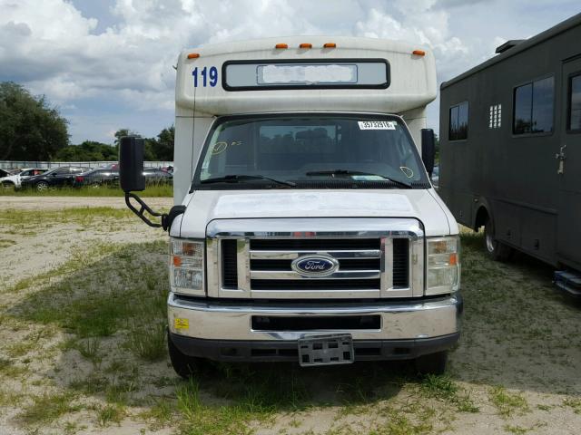 1FDEE3FL2EDA78608 - 2014 FORD ECONOLINE WHITE photo 9