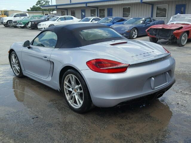 WP0CA2A82ES120582 - 2014 PORSCHE BOXSTER SILVER photo 3