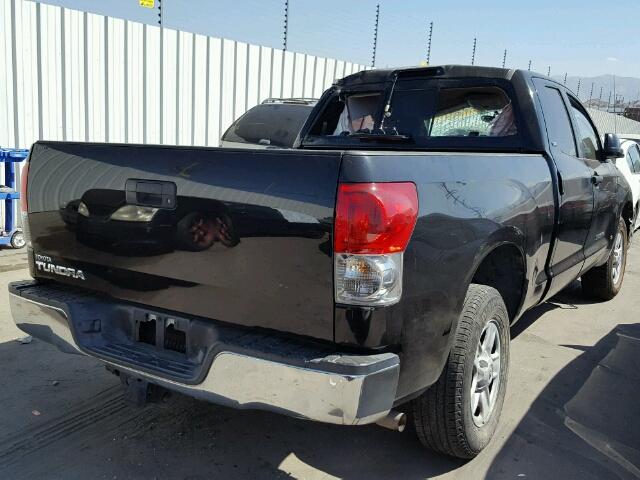 5TFRT54187X015684 - 2007 TOYOTA TUNDRA DOU BLACK photo 4