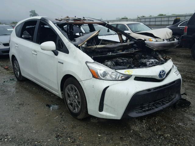 JTDZN3EU2FJ018377 - 2015 TOYOTA PRIUS V WHITE photo 1