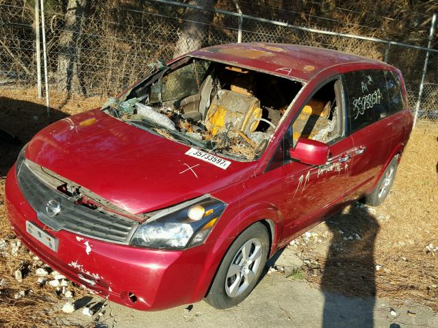 5N1BV28U47N133351 - 2007 NISSAN QUEST S RED photo 2