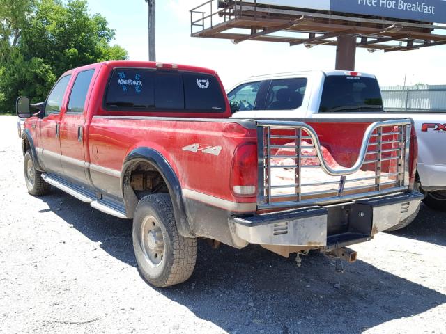 1FTSW31FXXEA16215 - 1999 FORD F350 SRW S RED photo 3