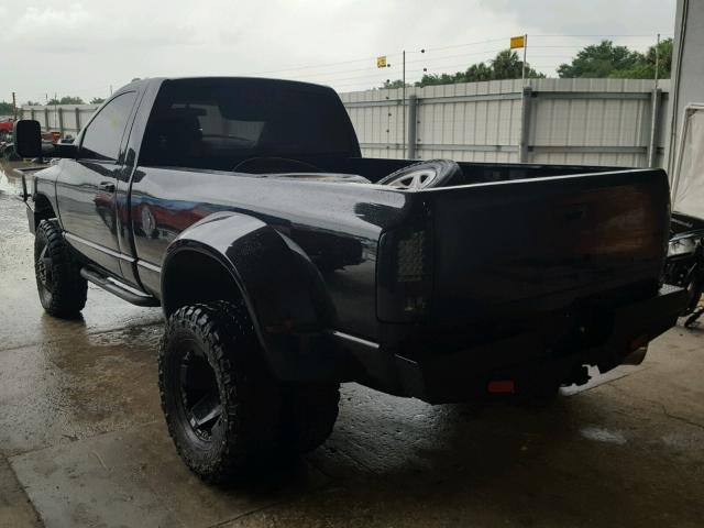 3D7KS26C76G104625 - 2006 DODGE RAM 2500 S BLACK photo 3