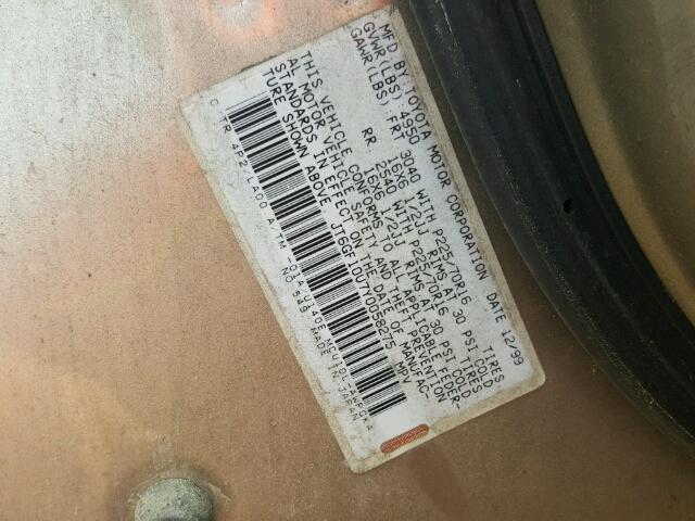 JT6GF10U7Y0058275 - 2000 LEXUS RX 300 GOLD photo 10