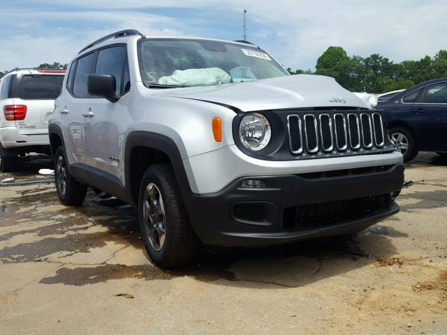 ZACCJBAB1HPG65551 - 2017 JEEP RENEGADE S SILVER photo 1