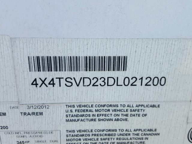 4X4TSVD23DL021200 - 2013 OTHER SURVEYOR WHITE photo 10