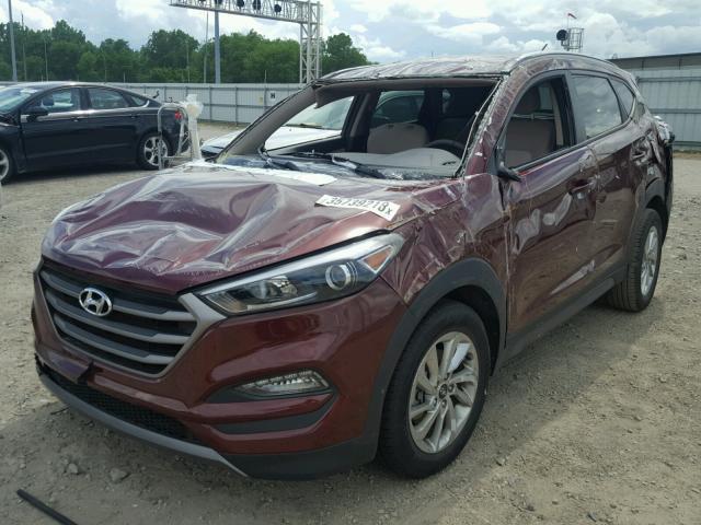 KM8J3CA23GU198357 - 2016 HYUNDAI TUCSON LIM BURGUNDY photo 2