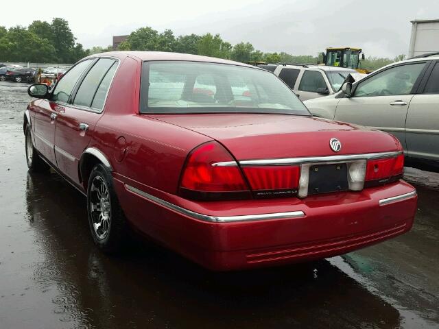 2MEFM75W2YX724935 - 2000 MERCURY GRAND MARQ RED photo 3