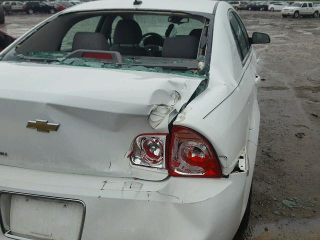 1G1ZB5EB6AF266767 - 2010 CHEVROLET MALIBU LS თეთრი ფოტო 9