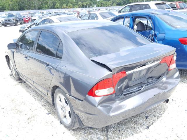 19XFA1F63BE010007 - 2011 HONDA CIVIC LX-S CHARCOAL photo 3