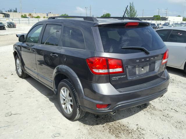 3C4PDDBGXHT592431 - 2017 DODGE JOURNEY SX GRAY photo 3