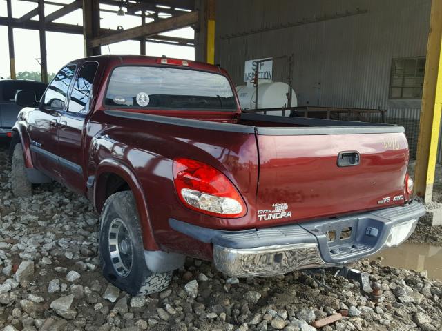 5TBBT44115S468357 - 2005 TOYOTA TUNDRA ACC RED photo 3