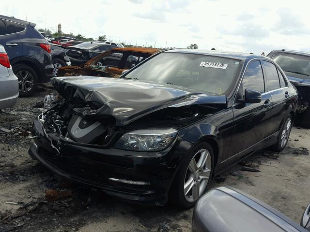 WDDGF8BB5BR168859 - 2011 MERCEDES-BENZ C 300 4MAT BLACK photo 2