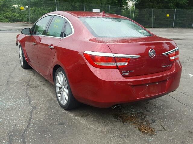 1G4PS5SK5D4157232 - 2013 BUICK VERANO RED photo 3