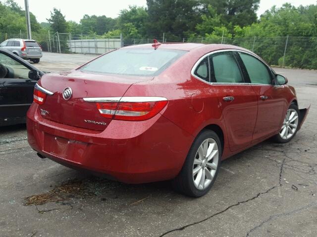 1G4PS5SK5D4157232 - 2013 BUICK VERANO RED photo 4
