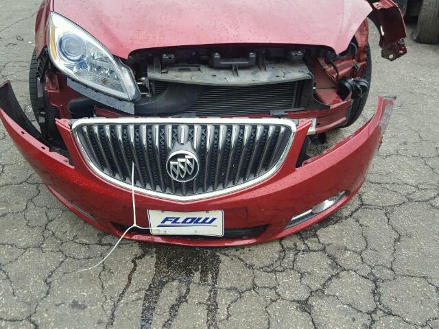 1G4PS5SK5D4157232 - 2013 BUICK VERANO RED photo 9