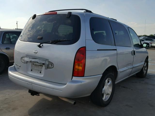 4N2XN11T5XD816829 - 1999 NISSAN QUEST SE SILVER photo 4