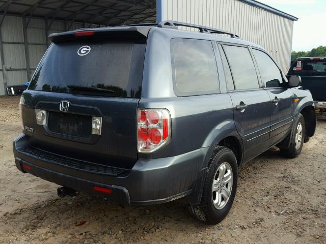 5FNYF28146B040313 - 2006 HONDA PILOT LX BLUE photo 4