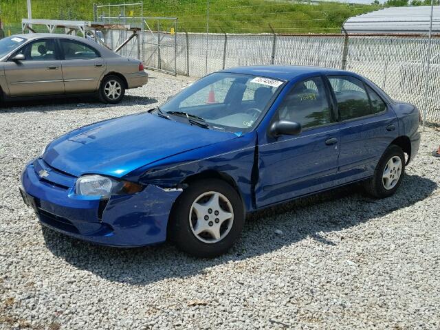 1G1JC52F647290194 - 2004 CHEVROLET CAVALIER BLUE photo 2