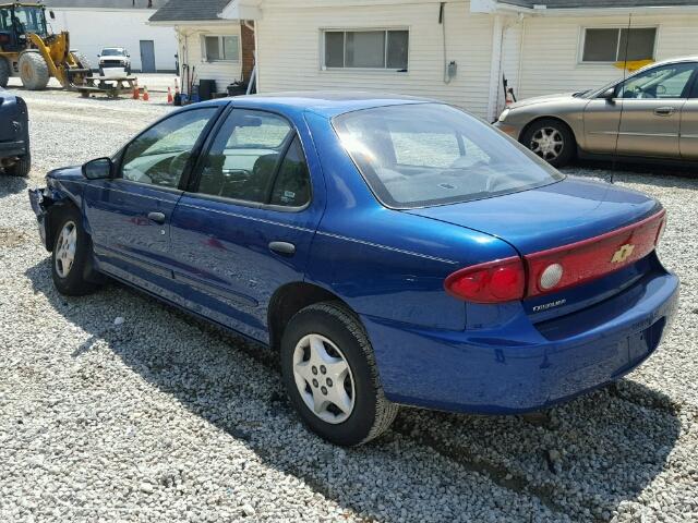 1G1JC52F647290194 - 2004 CHEVROLET CAVALIER BLUE photo 3