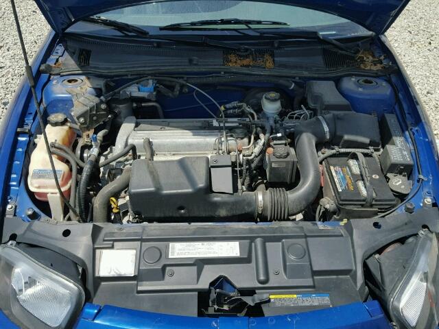 1G1JC52F647290194 - 2004 CHEVROLET CAVALIER BLUE photo 7