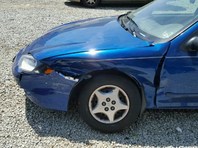 1G1JC52F647290194 - 2004 CHEVROLET CAVALIER BLUE photo 9