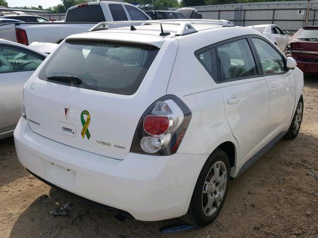 5Y2SM67089Z461994 - 2009 PONTIAC VIBE WHITE photo 4