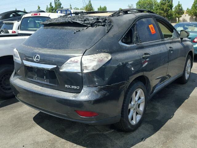 2T2BK1BA9BC113240 - 2011 LEXUS RX BLACK photo 4