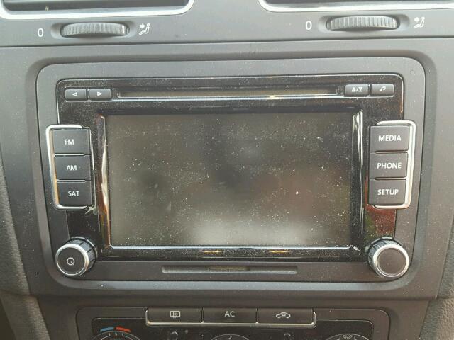 WVWDM7AJ1CW106318 - 2012 VOLKSWAGEN GOLF 黑色 照片 9