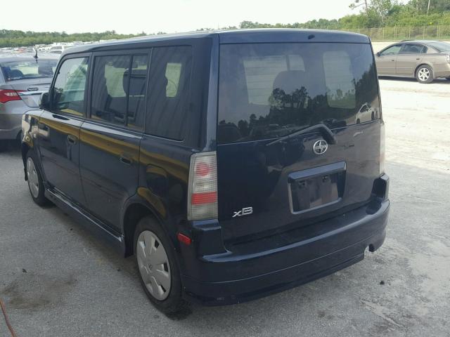 JTLKT334764111103 - 2006 TOYOTA SCION XB BLUE photo 3