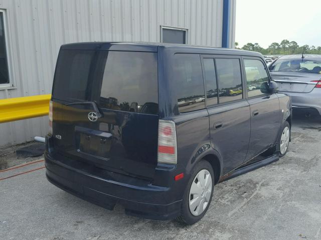 JTLKT334764111103 - 2006 TOYOTA SCION XB BLUE photo 4