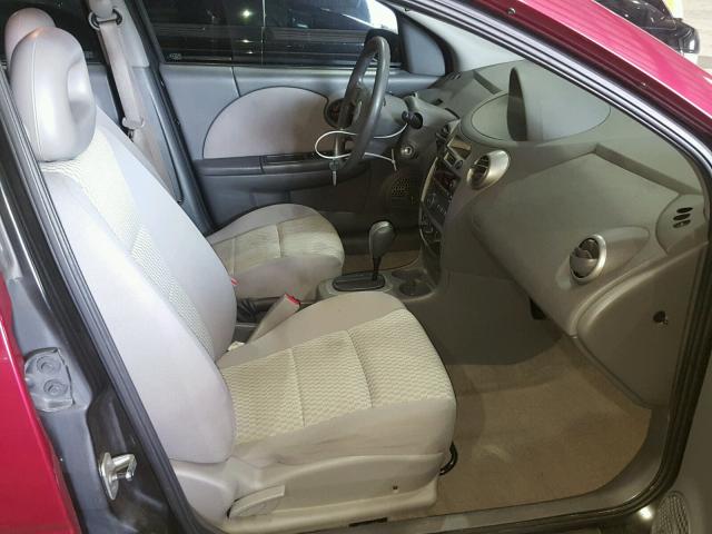 1G8AJ55FX7Z177988 - 2007 SATURN ION LEVEL RED photo 5