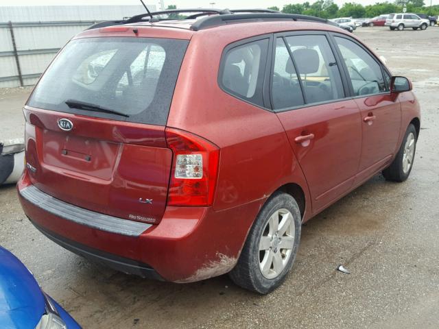 KNAFG525887219042 - 2008 KIA RONDO BASE RED photo 4