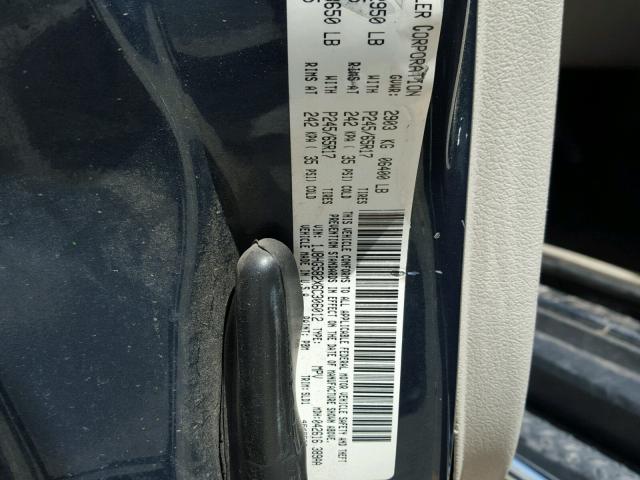 1J8HG582X6C306012 - 2006 JEEP COMMANDER CHARCOAL photo 10