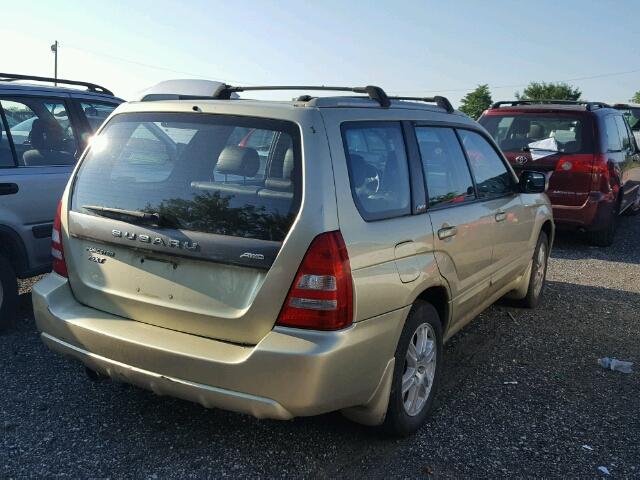 JF1SG69654H745841 - 2004 SUBARU FORESTER 2 GOLD photo 4